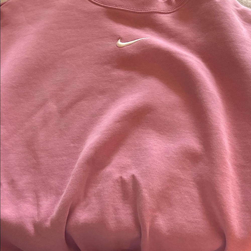 Nike Pink Crewneck with White Swoosh